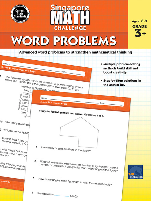 Title details for Singapore Math Challenge Word Problems, Grades 3-5 by Singapore Math - Available